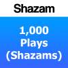 1000 Shazam Plays