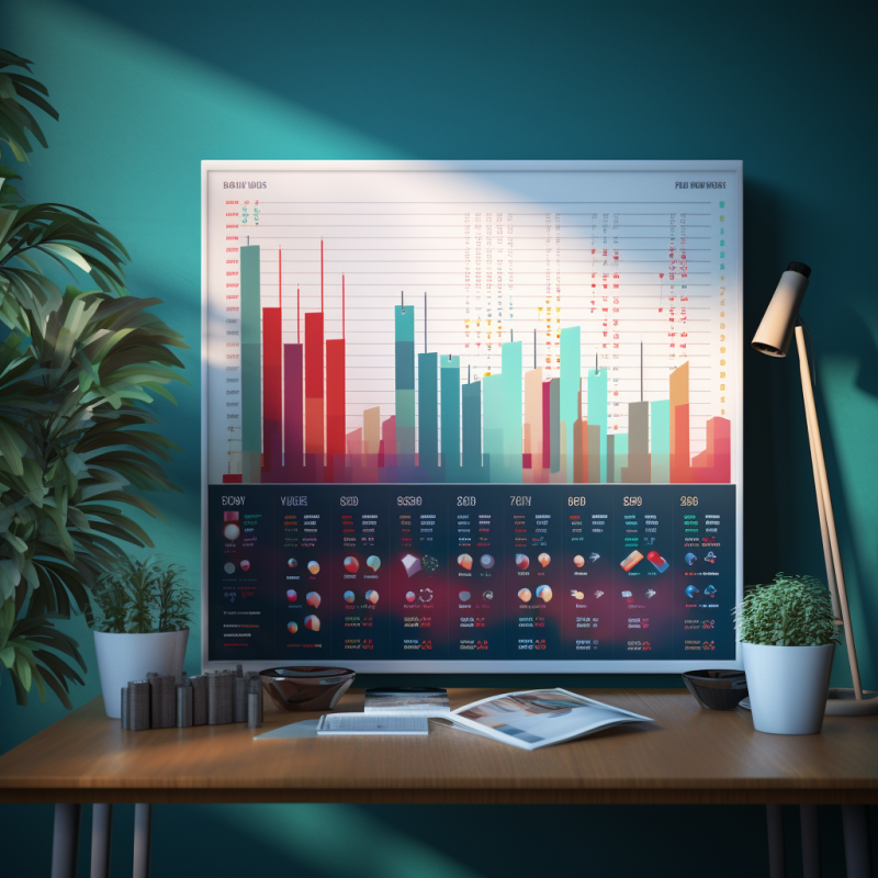 Charts and graphs illustrating PPC campaign metrics